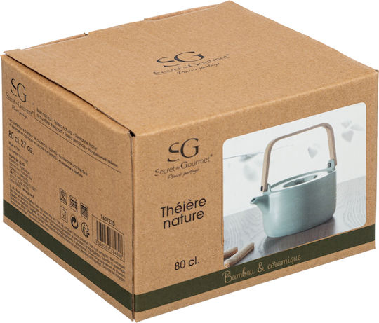Secret de Gourmet Natural Τσαγιέρα Κεραμική Mint 800ml
