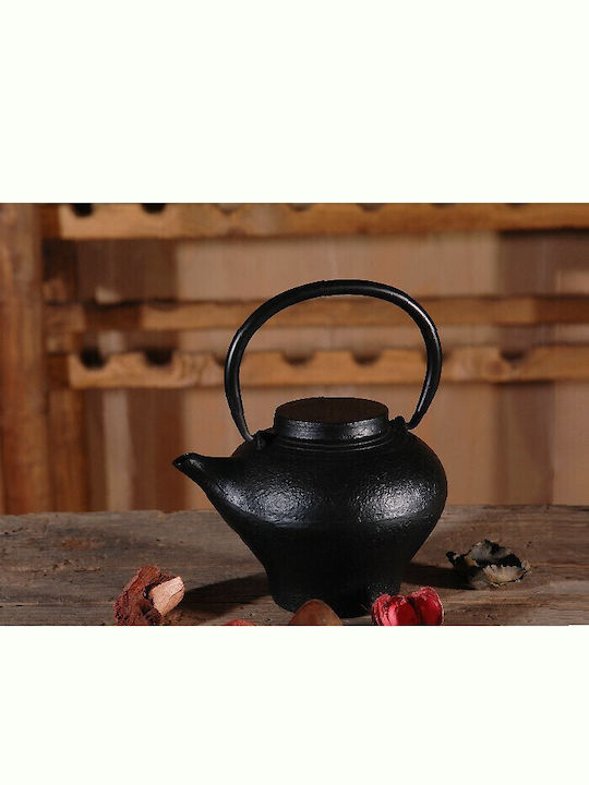 Ceainic cu Filtru Din fontă Negru 650ml