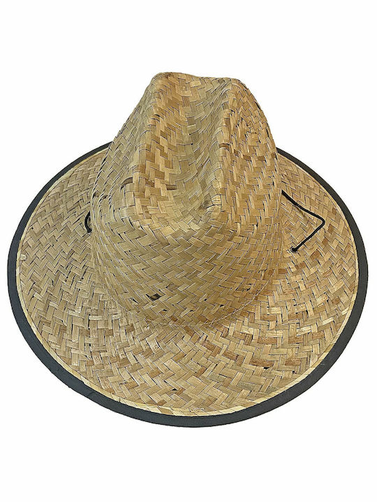 Summertiempo Ψάθινο Ανδρικό Καπέλο Καβουράκι Μπεζ