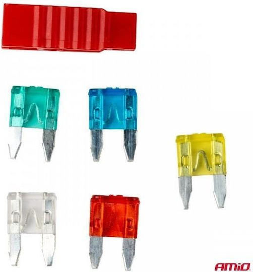 AMiO Car Fuse Set Blades 5pcs