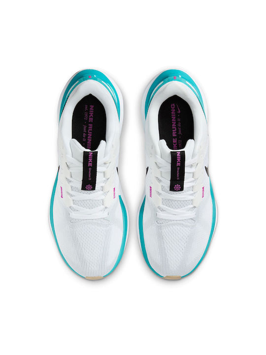 Air Zoom Structure 25 Damen Sportschuhe Laufen Weiß