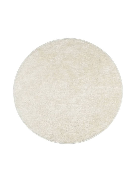 vidaXL Rug Round Cream