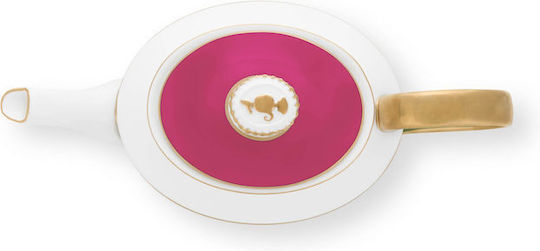 PiP Studio Chique Teapot Porcelain Gold-Pink 1800ml