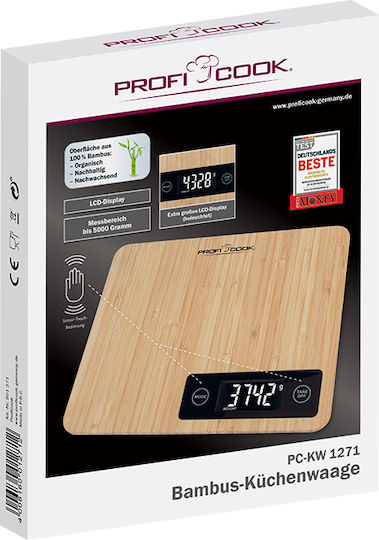 Profi Cook Cantar Digital De Bucatarie Pana La 5kg Bej