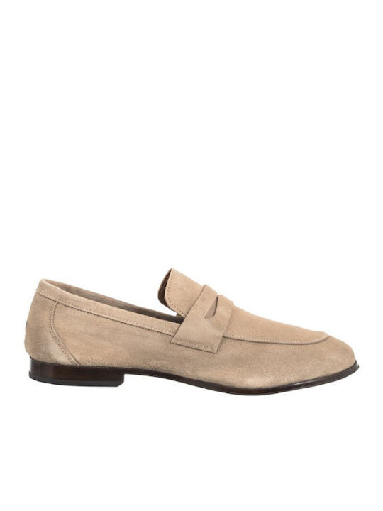 Suede Ανδρικά Loafers σε Μπεζ Χρώμα