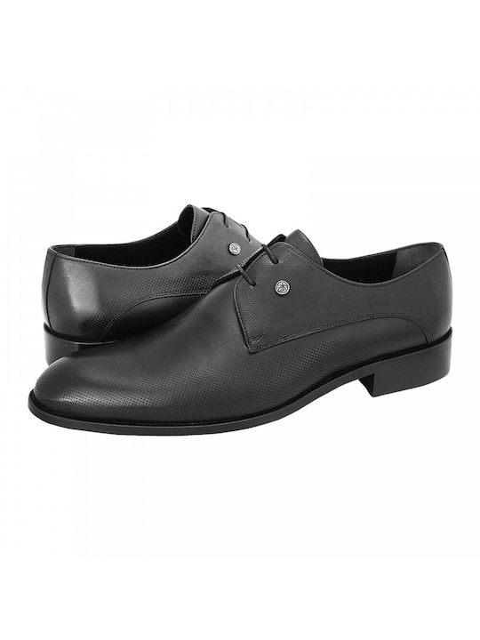 GK Uomo Sever Men's Leather Dress Shoes Black