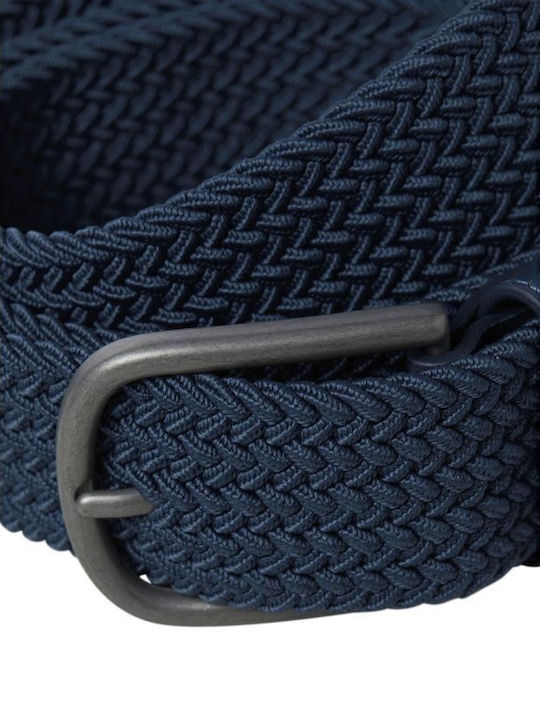 Men's Belt Knitted Blue