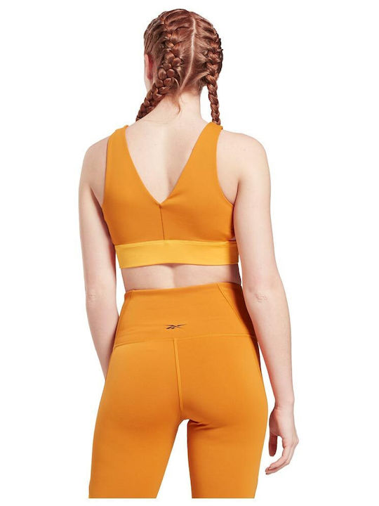 Reebok Women's Athletic Crop Top Sleeveless Orange