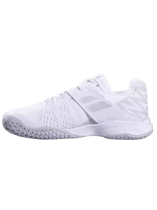 Babolat Kids Sports Shoes Tennis Propulse All Court Wimbledon White