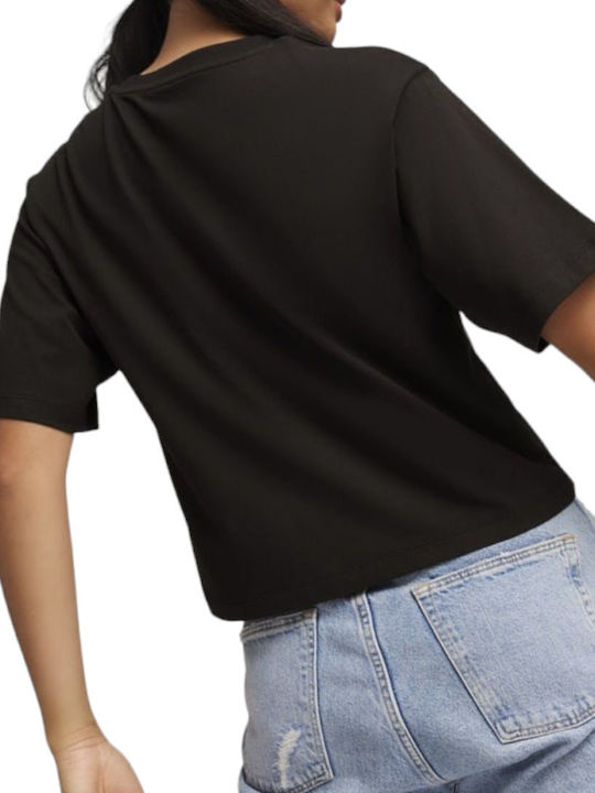 Women's Athletic Blouse Short Sleeve Black