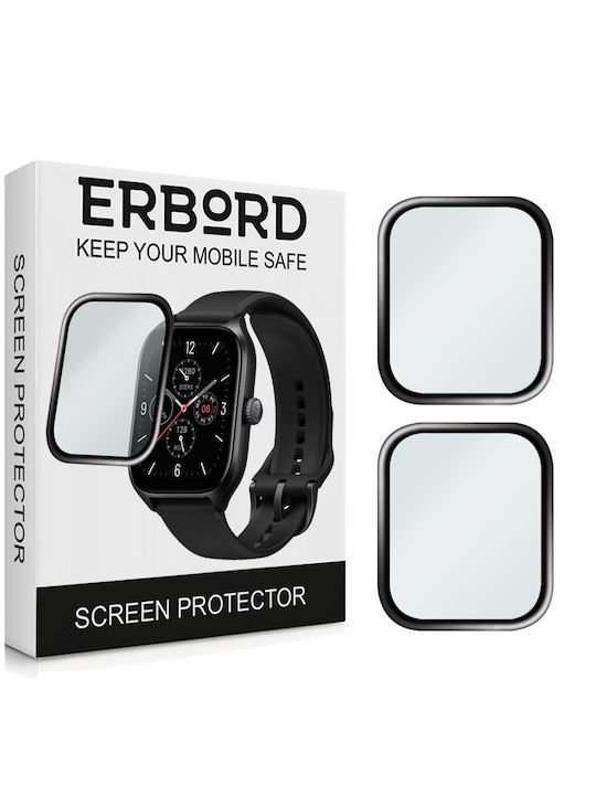 Erbord Full Face Tempered Glass για το Amazfit GTS 4 1τμχ
