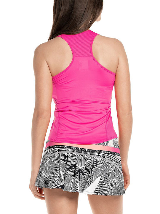 Lucky In Love Women's Athletic Blouse Sleeveless Pink