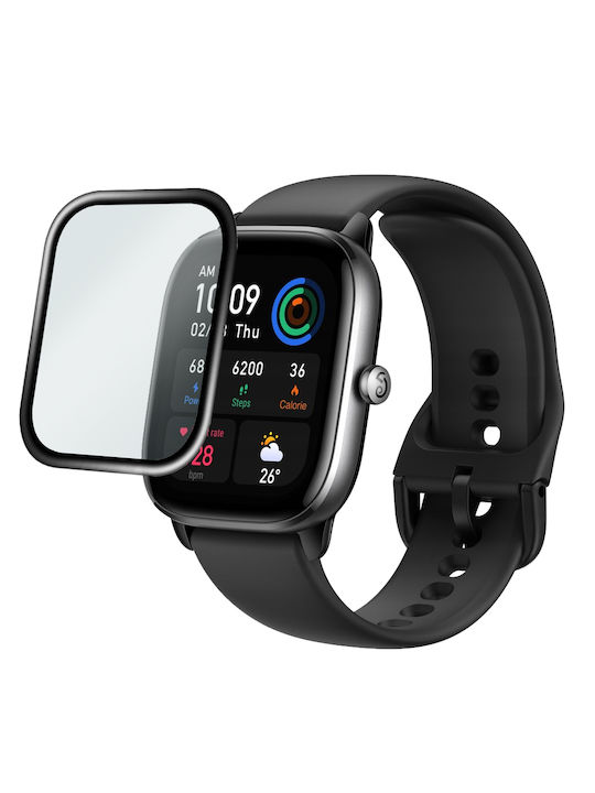 Erbord Full Face Tempered Glass pentru Amazfit GTS 4 Mini 1buc