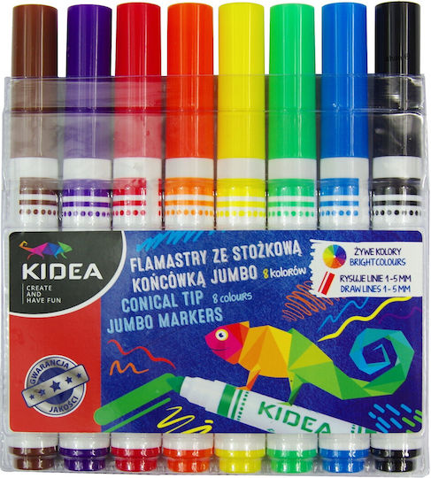 Derform Neon Zeichenmarker 1mm Dicke Dünne Set 8Stück
