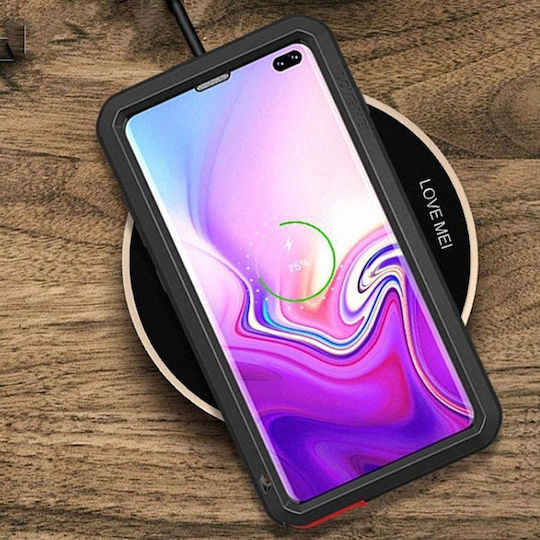 Love Mei Back Cover Μεταλλικό Μαύρο (Galaxy S10+)