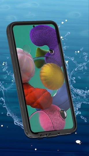 Redpepper Ip68 С пълно покритие (360°) 2мм Водоустойчив Черен (Galaxy A51)