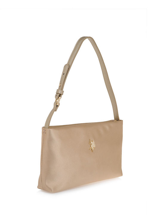 U.S. Polo Assn. Women's Bag Shoulder Gold