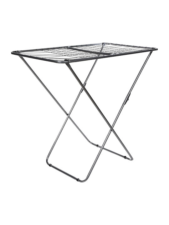 5Five Metallic Folding Floor Clothes Drying Rack with Hanging Length 18m