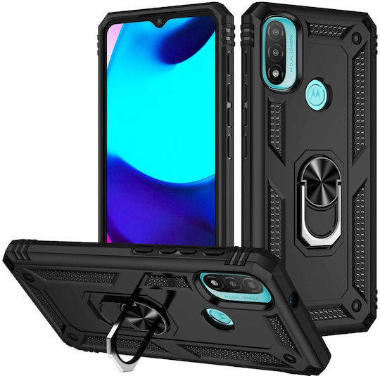 Erbord Back Cover Μεταλλικό Μαύρο (Moto E20)