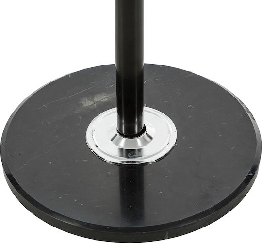 Metallic Coat Rack with Umbrella Holder Black 37x37x182cm