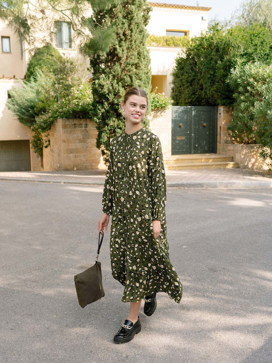 Maxi Shirt Dress Dress Animal Print