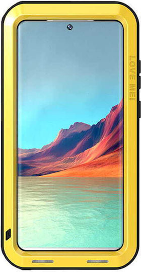 Love Mei Back Cover Metalic Galben (Galaxy S22 Ultra 5G)