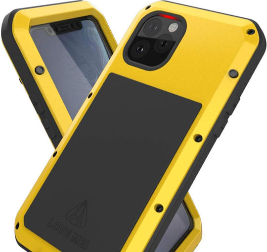 Love Mei Back Cover Μεταλλικό Κίτρινο (iPhone 11)