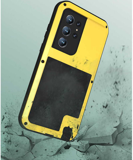 Love Mei Back Cover Metalic Galben (Galaxy S22 Ultra 5G)