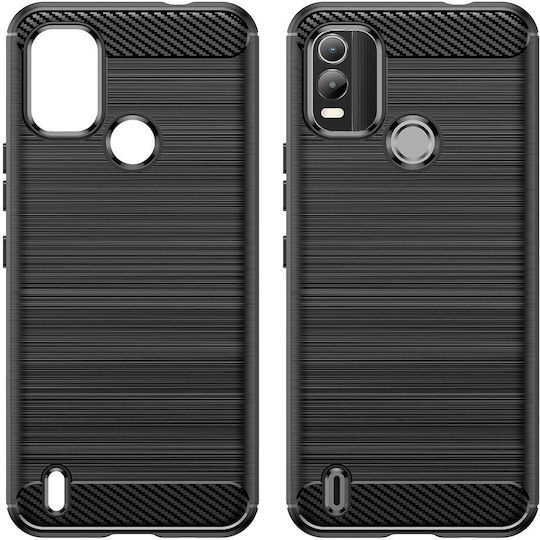 Nokia Задна корица Пластмаса / Силикон Черен (Realme C21)