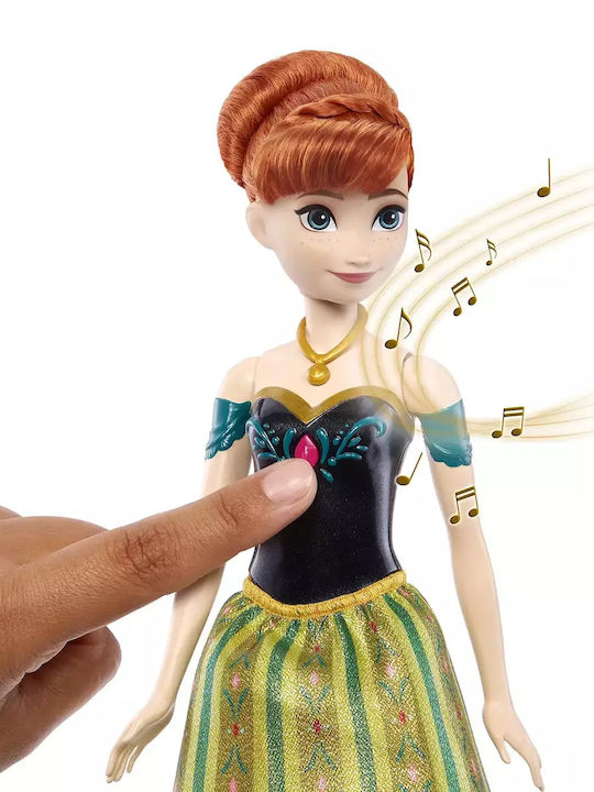 Плеймейт свещ Frozen Disney Frozen, Пееща кукла Anna на английски за 3+ години Години Mattel