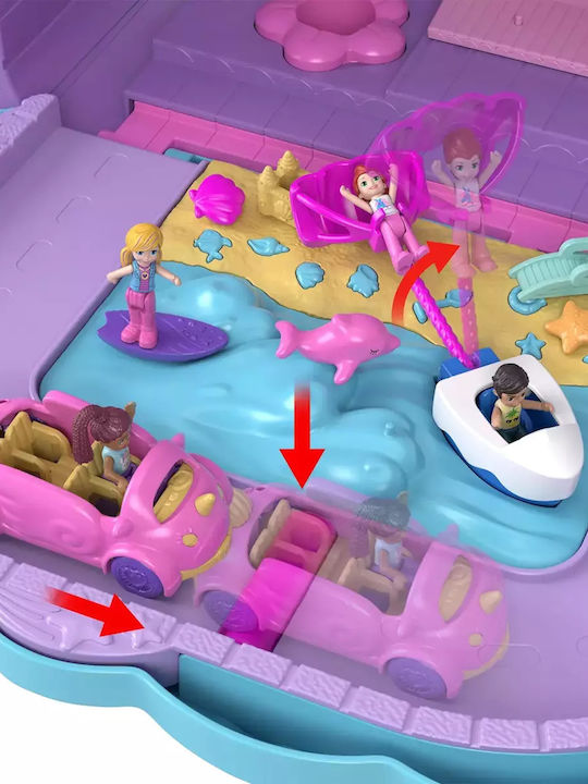 Easter Candle Polly Pocket Pollyville Suitcase Amusement Park Playset for 4+ Years Mattel