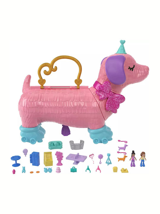 Παιχνιδολαμπάδα Polly Pocket Polly Σκυλάκι Πινιάτα Έκπληξη Σετ για 4+ Ετών Mattel