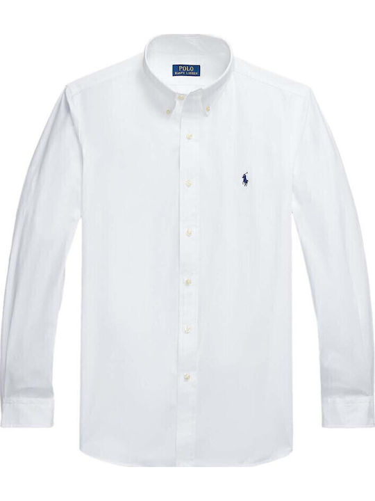 Long-sleeved Cotton Shirt White
