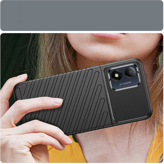Thunder Back Cover Silicon Negru (Moto E13)