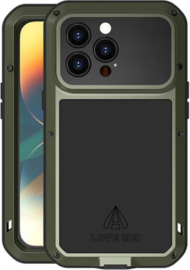 Love Mei Back Cover Metalic Verde (iPhone 14 ProXiaomi 14 Pro)