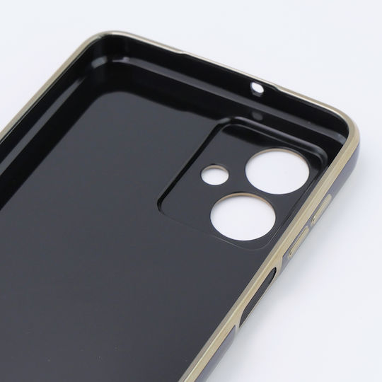 Motorola Glamour Camshield Umschlag Rückseite Metallisch Schwarz (Motorola Moto G54 5G)