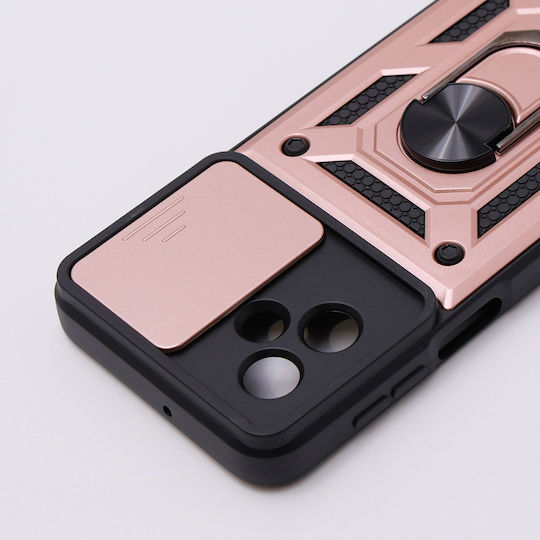 Motorola Umschlag Rückseite Metallisch Rosa (Motorola Moto G54 5G)
