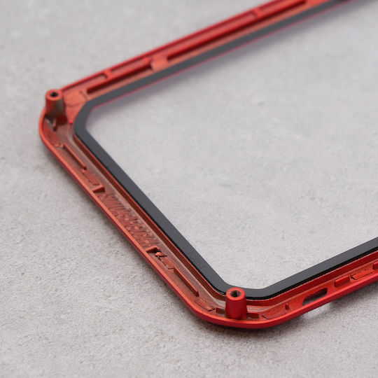 Love Mei Back Cover Μεταλλικό Κόκκινο (iPhone 12 / 12 Pro)