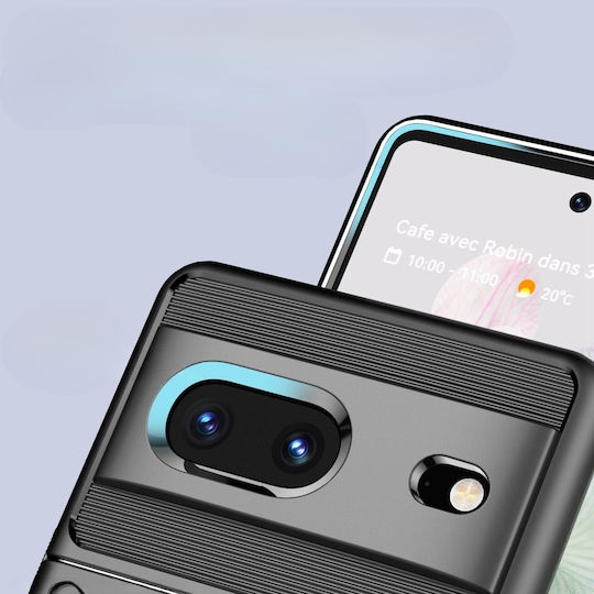 Thunder Задна корица Силикон Черен (Google Pixel 7)