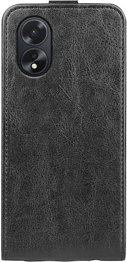Oppo Buchen Sie Leder / Synthetisches Leder Schwarz (Oppo A38 4G)