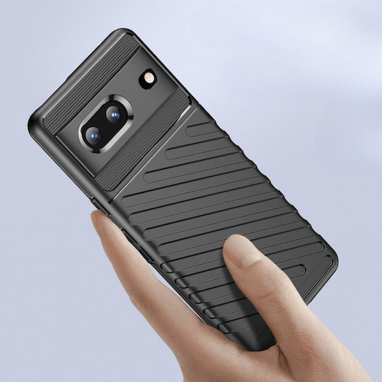 Thunder Задна корица Силикон Черен (Google Pixel 7)