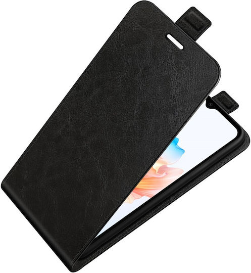 Oppo Buchen Sie Leder / Synthetisches Leder Schwarz (Oppo A38 4G)