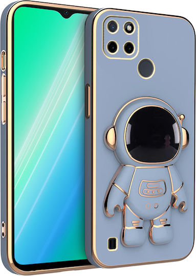 Realme Astronaut Umschlag Rückseite Silikon Blau (Realme C21Y, Realme C25Y)