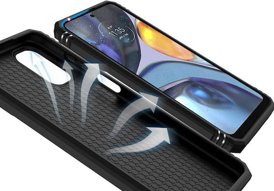 Erbord Back Cover Metallic Black (Moto G22)