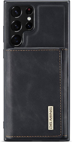 DG.MING Wallet Δερματίνης / Σιλικόνης / Πλαστικό Μαύρο (Galaxy S23 Ultra)