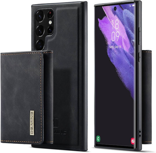 DG.MING Wallet Δερματίνης / Σιλικόνης / Πλαστικό Μαύρο (Galaxy S23 Ultra)
