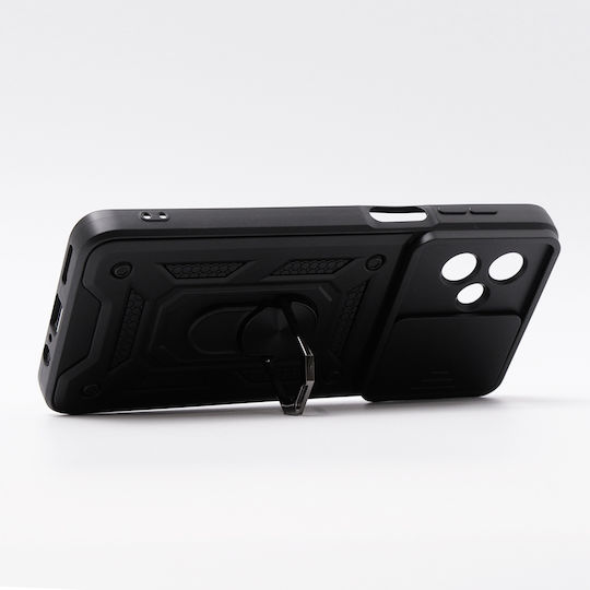 Motorola Umschlag Rückseite Metallisch Schwarz (Motorola Moto G54 5G)