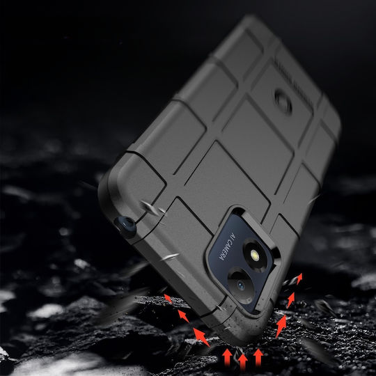 Shield Umschlag Rückseite Silikon Schwarz (Moto E13)