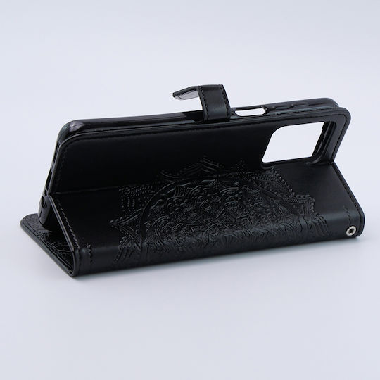 Motorola Buchen Sie Synthetisches Leder / Kunststoff / Silikon Schwarz (Motorola Moto G54 5G)