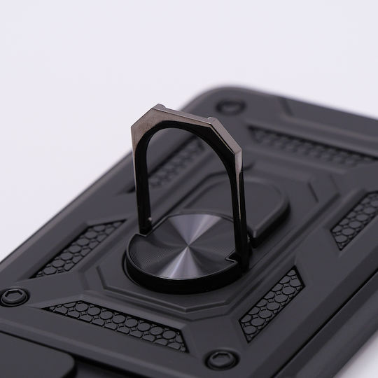 Motorola Umschlag Rückseite Metallisch Schwarz (Motorola Moto G54 5G)